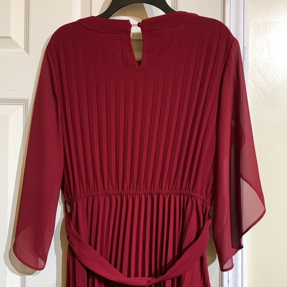 Grace Karin dress. Large. Pleated Chiffon. Flowy. For wedding. Midi. Ruffle. - Picture 9 of 10